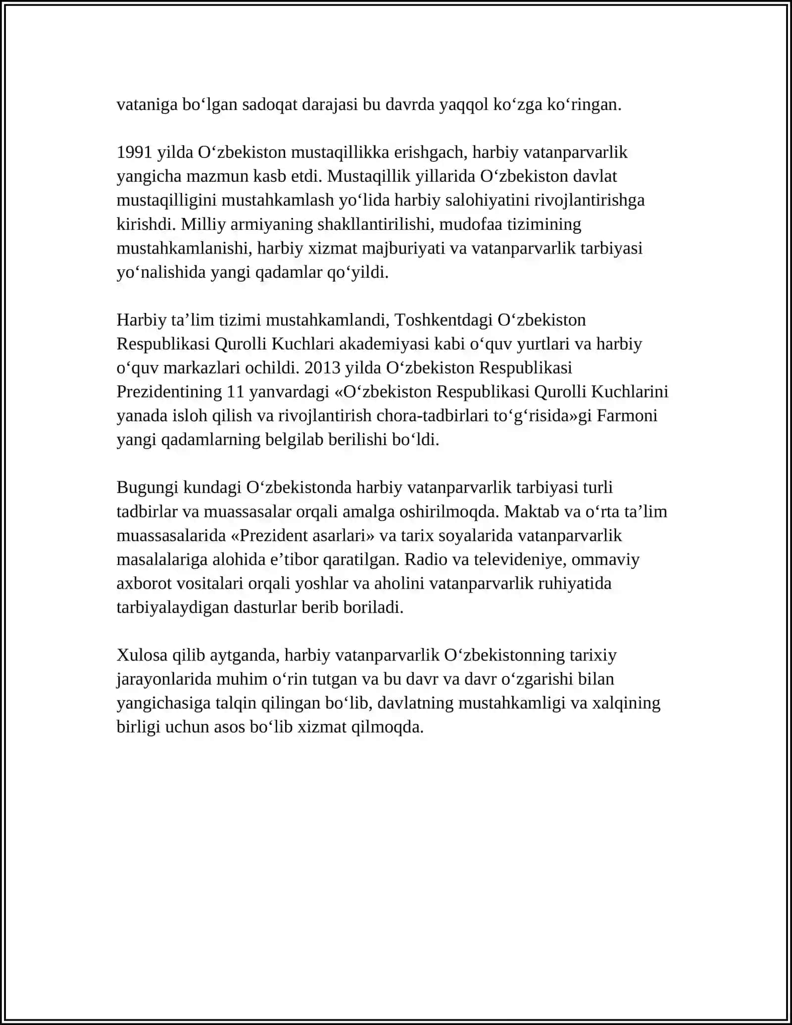 HARBIY VATANPARVARLIK 4