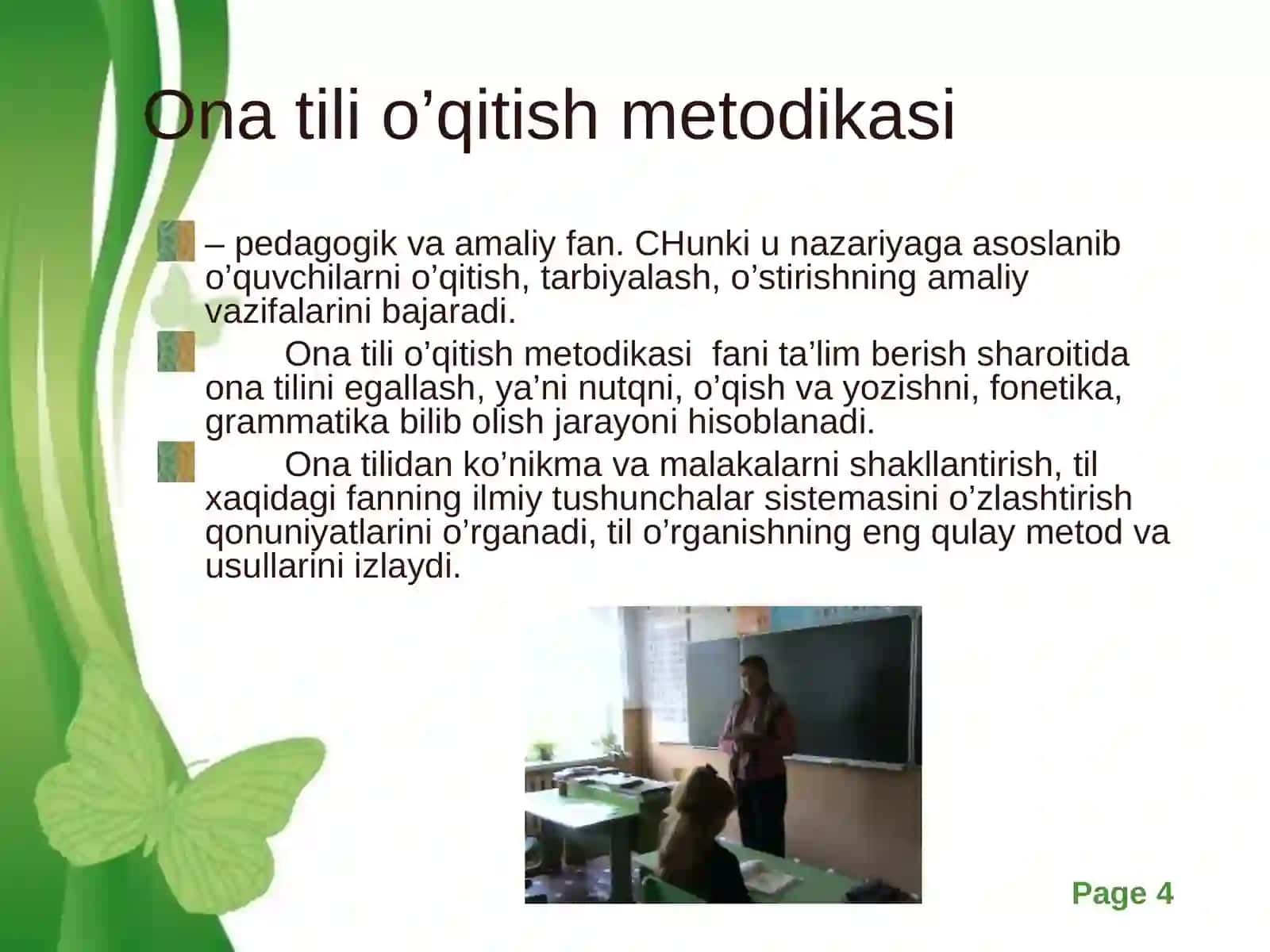 Boshlang`ich sinflardaona tilio’qitishtarixidan 4