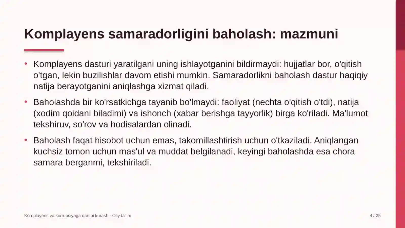 suv xo'jaligida komplayens samaradorligini baholash 5846 4