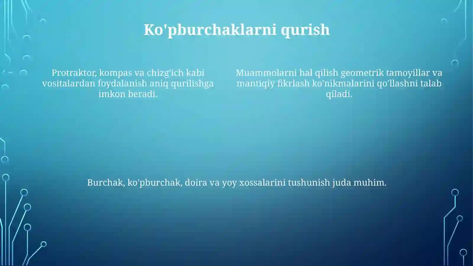 Amaldagi Geometriya 4