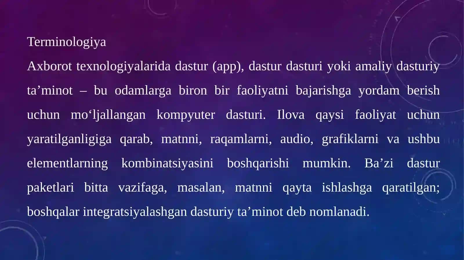 Amaliy dasturlar ta’limi 4
