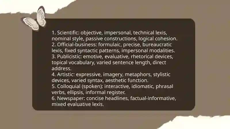 Functional stylistics 4