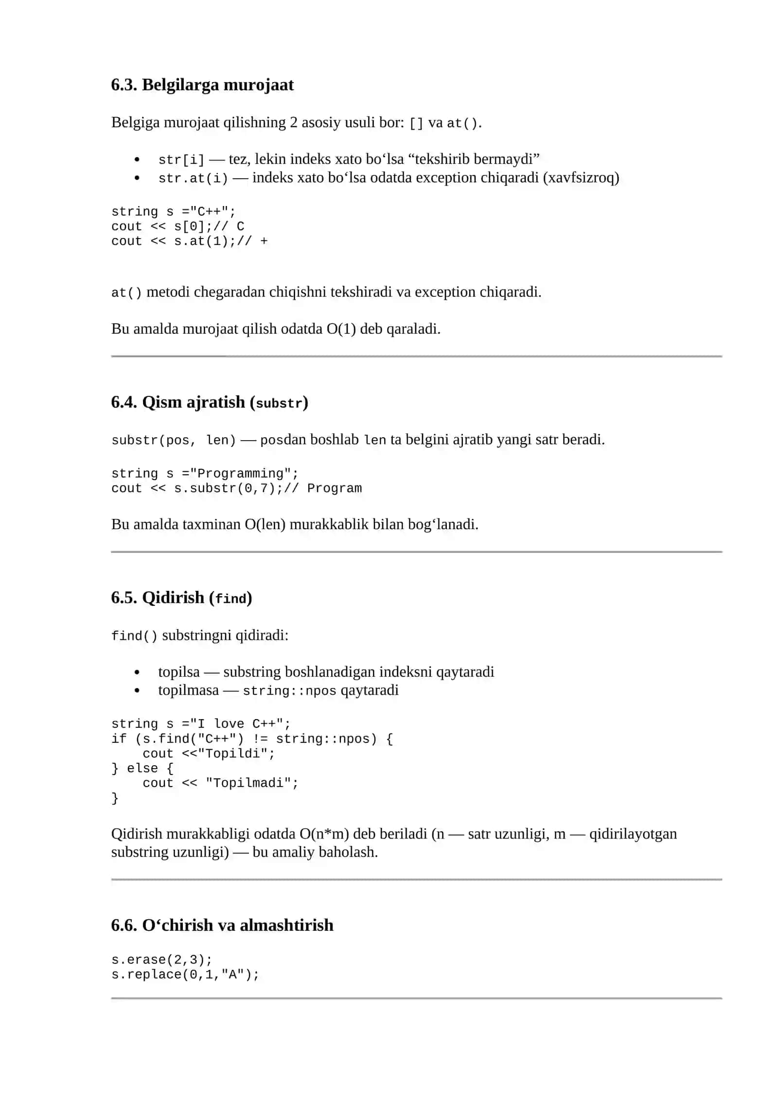 Lab 1. Matnlar bilan ishlash (std::string) 4