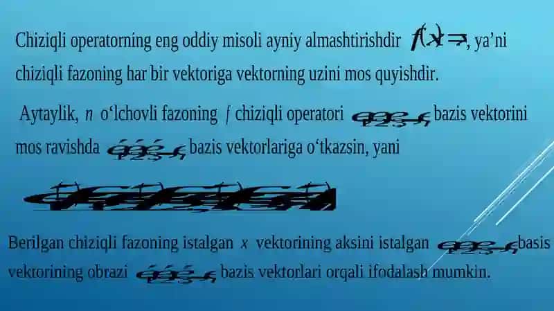 Chiziqlioperatorlar 4