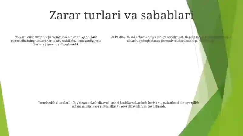 Sintetik Oziq-Ovqat Mahsulotlari Vа Qаdоqlаsh-O’Rаsh Mаtеriаllаri Zаrаri, Ulаrni Хаvfsizlаntirish Yo’Llаri Korxona Loyihasini Bosh Rejasi 4