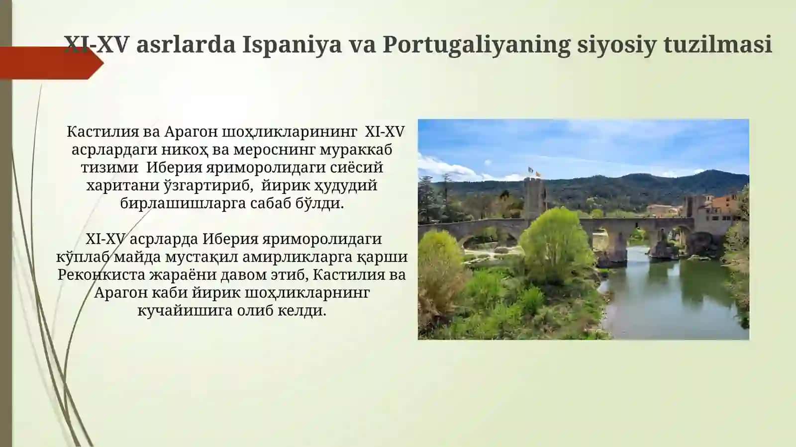 XI-XV asrlarda Ispaniya va Portugaliya davlatlari 4