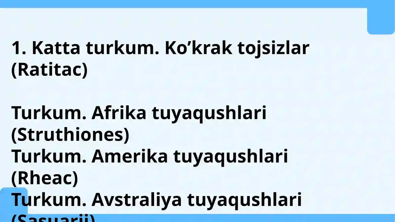 Qushlarning sistematikasi 4
