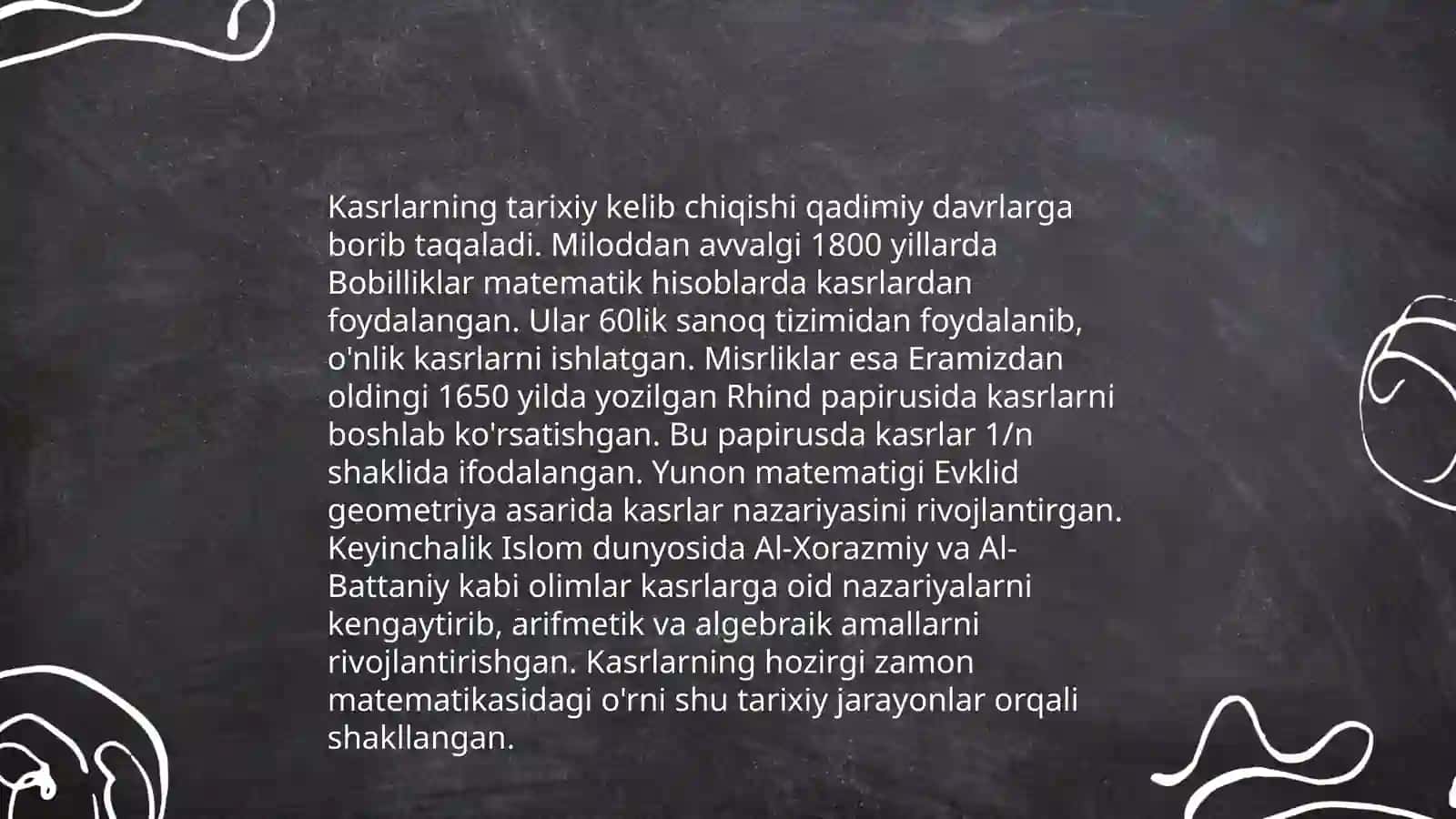 Dastlabki kasr tushunchasi 4