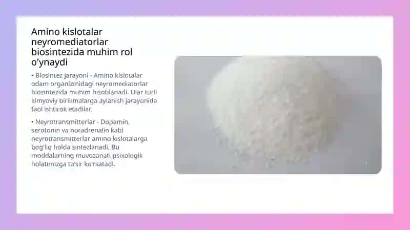 Neyromediatorlar biosintezi 4