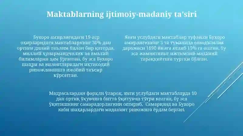 Buxoro amirligida yangi usul maktablari 4