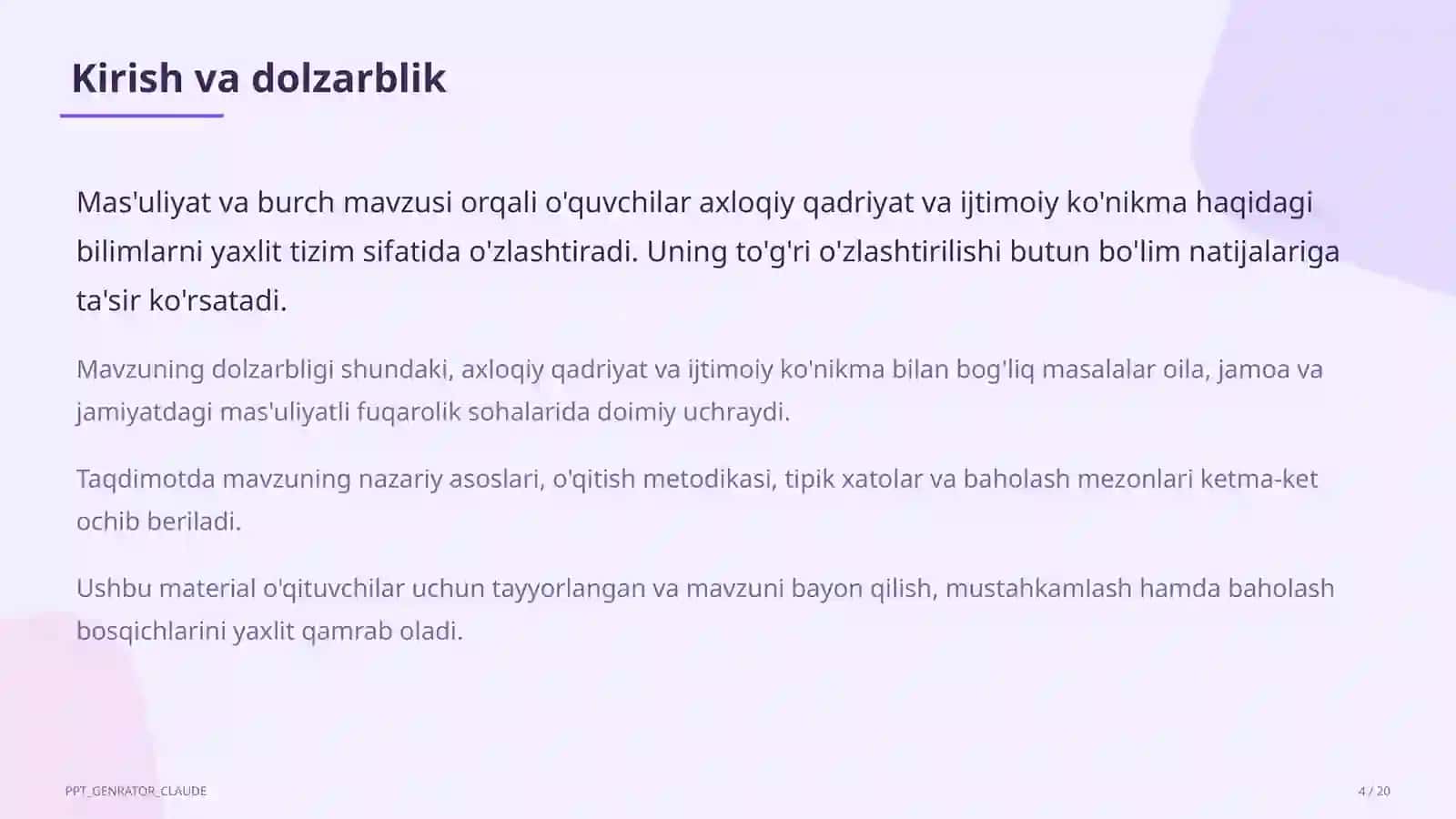 Tarbiya fani (1– 11) 4