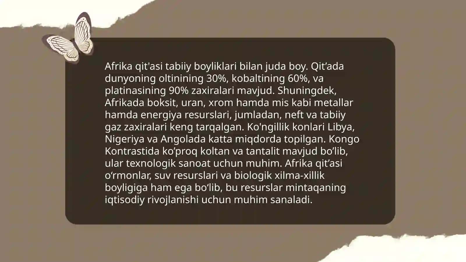 Afrika materigi 4
