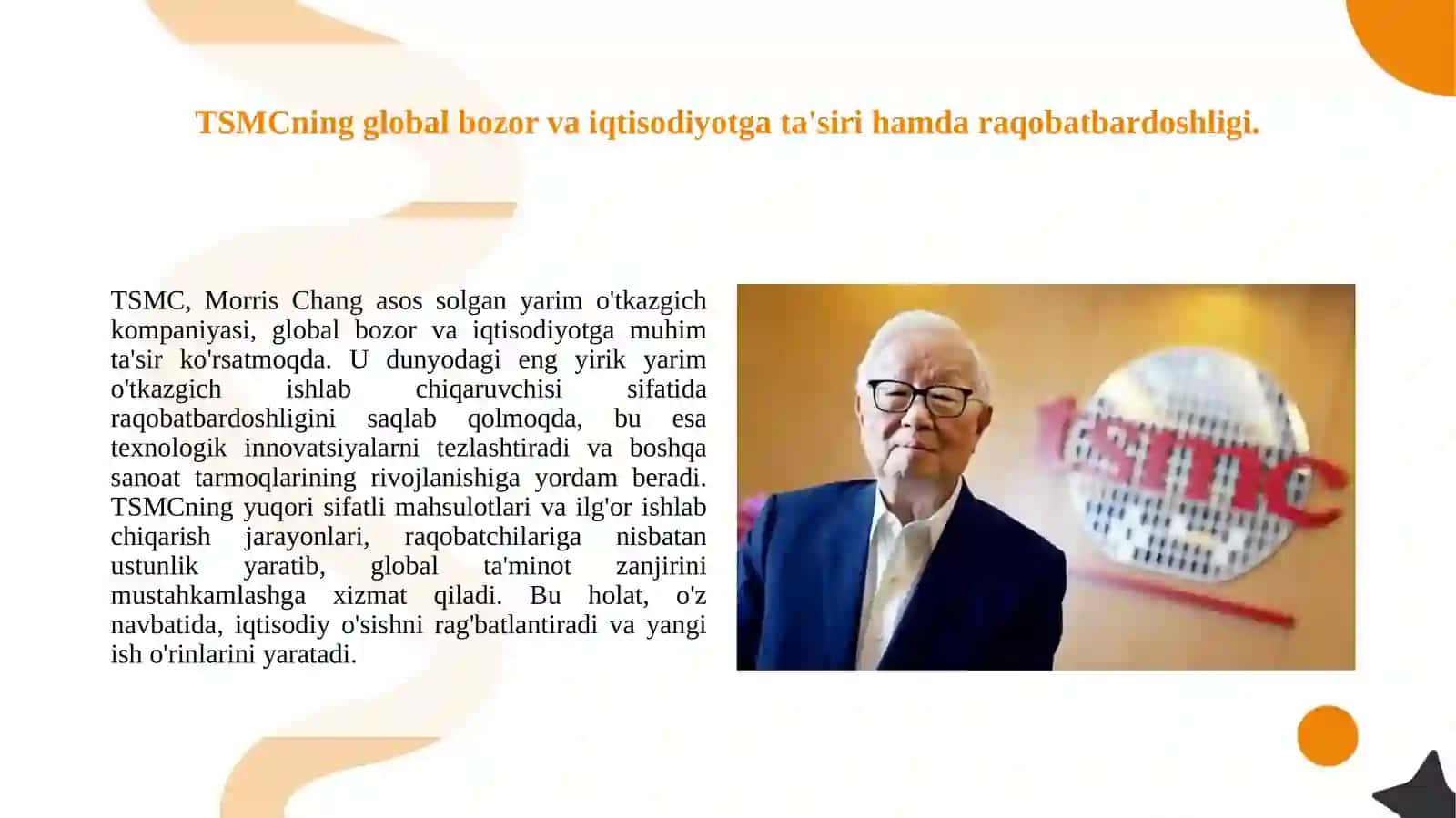 TSMC yarim o'tkazgich haqida 4