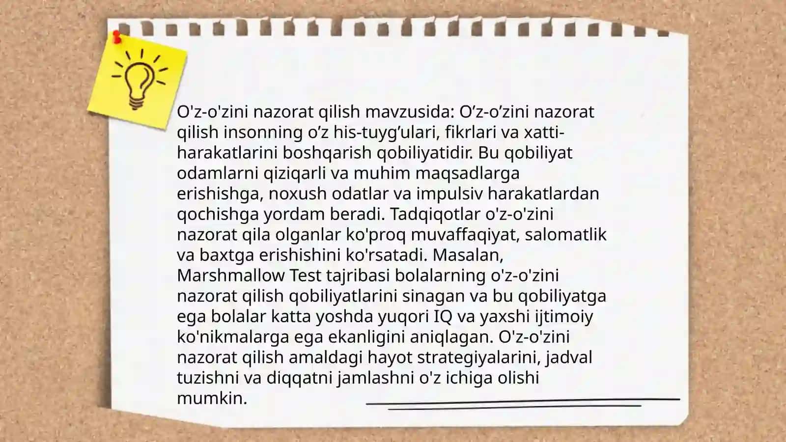 Mustaqil o'qish texnikalari 4