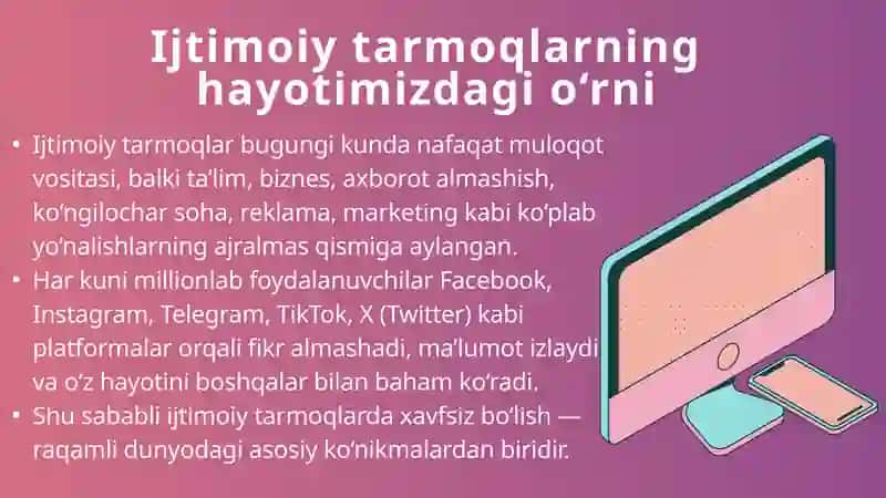 Ijtimoiy tarmoqlar xavfsizligi 4