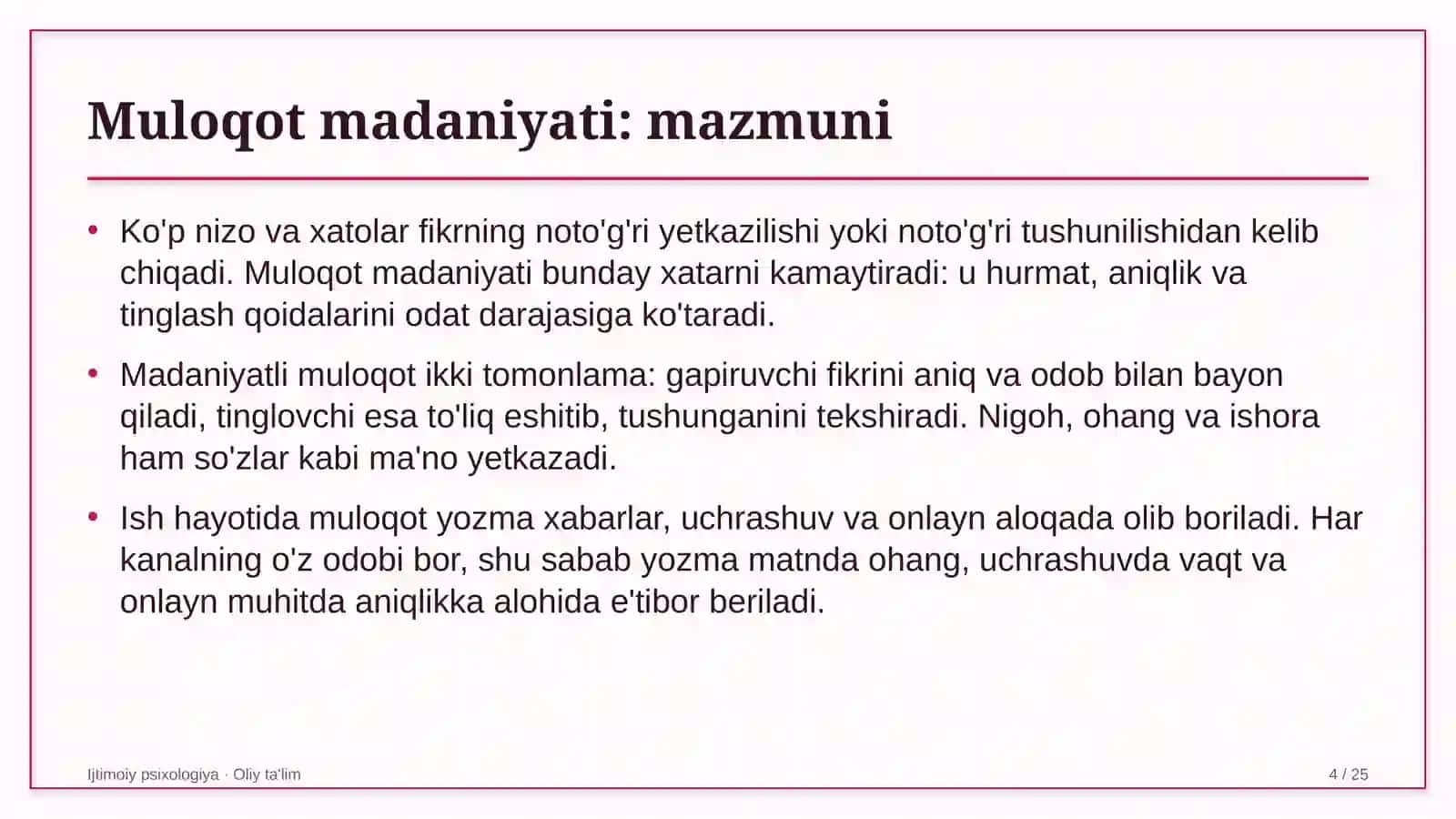Temir yo'l qurilishida muloqot madaniyati 4
