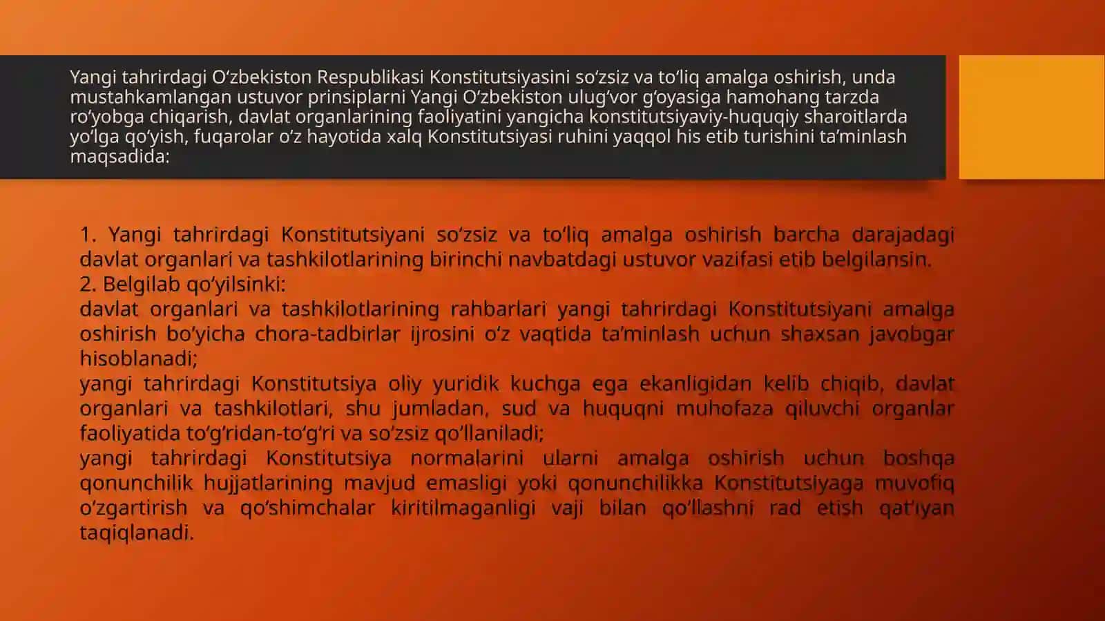 Yangitahrirdagi O‘zbekiston Respublikasi Konstitutsiyasi 4