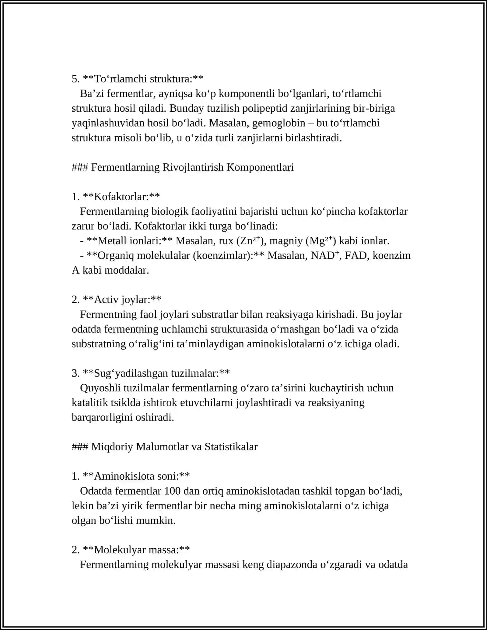 FERMENTLAR HAQIDA 4