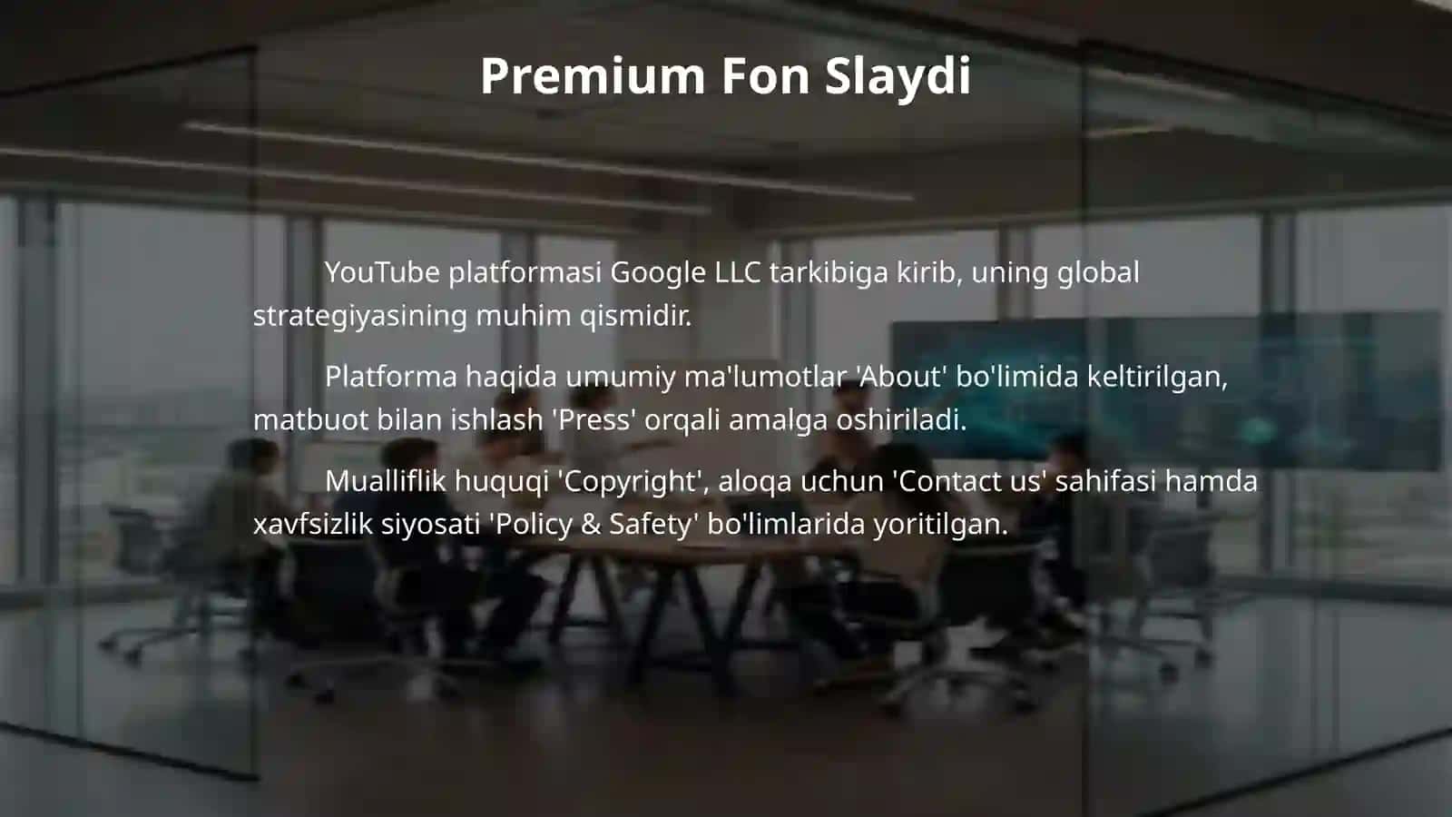 YouTube Platformasi: Asosiy Ma'lumotlar va Xususiyatlar 4