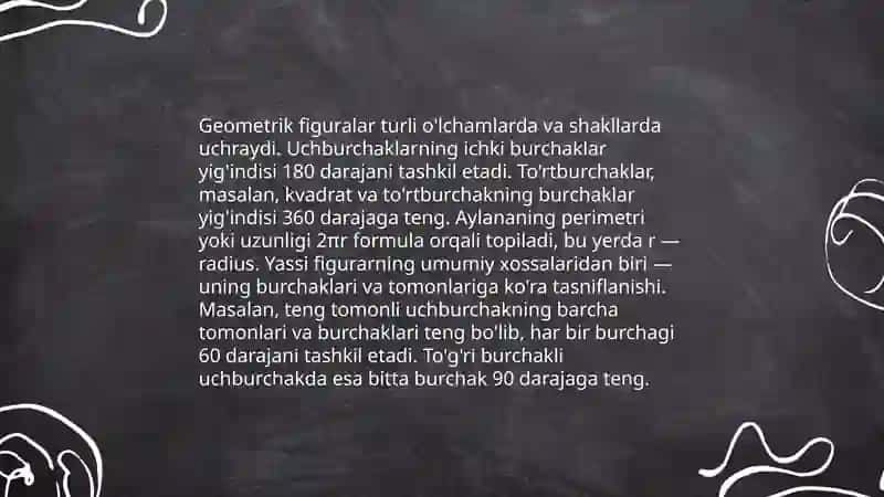 Geometrik figuralar va ularning xossalari 4