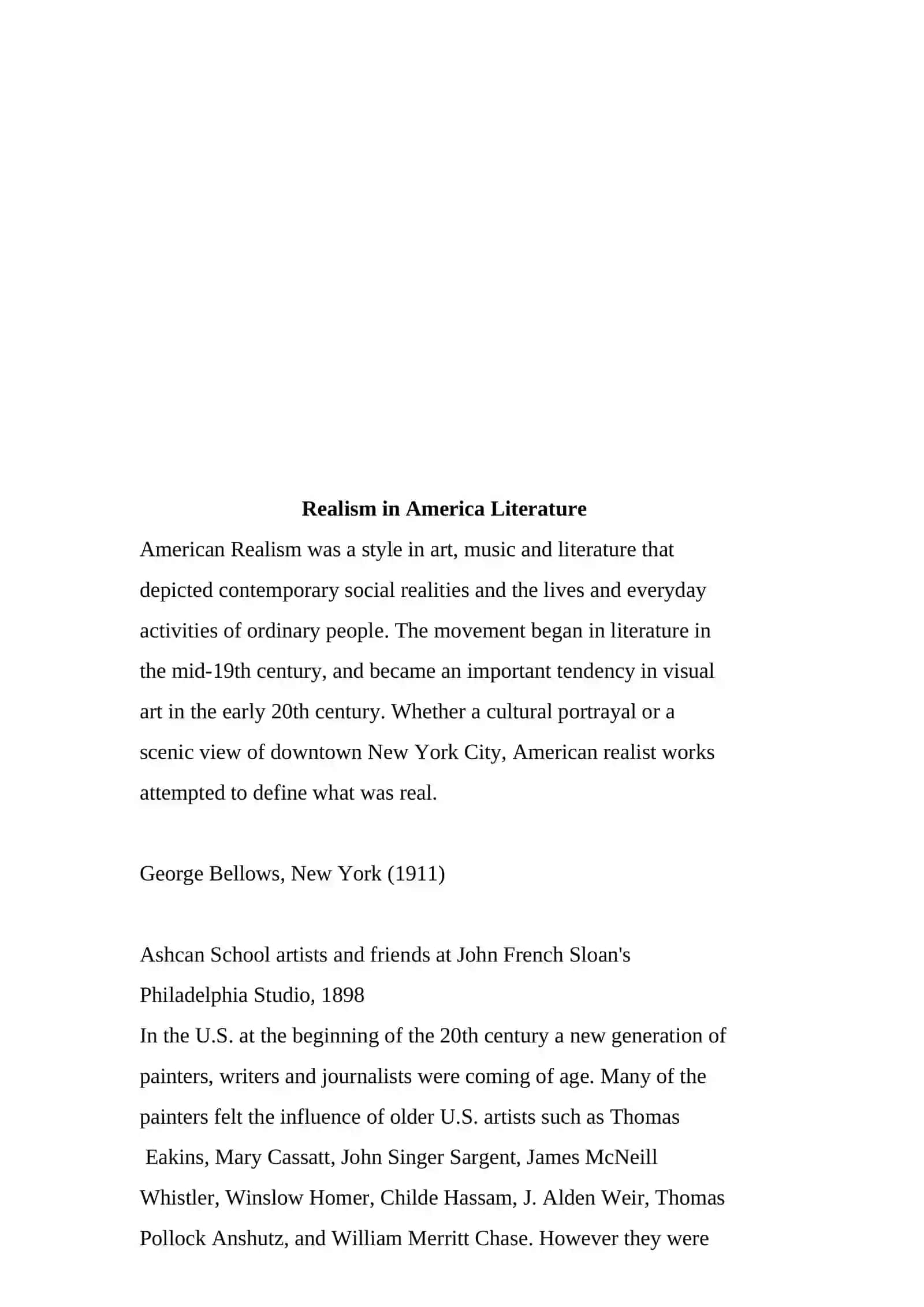 Realism in American Literature 4