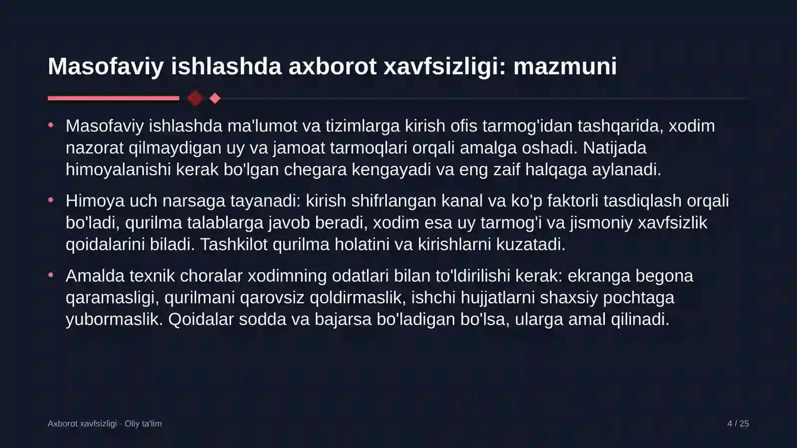 Yangiliklar saytlarida masofaviy ishlashda axborot xavfsizligi 4