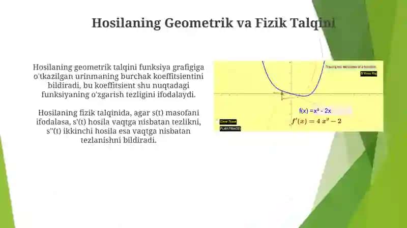 Funksiya hosilasi 4