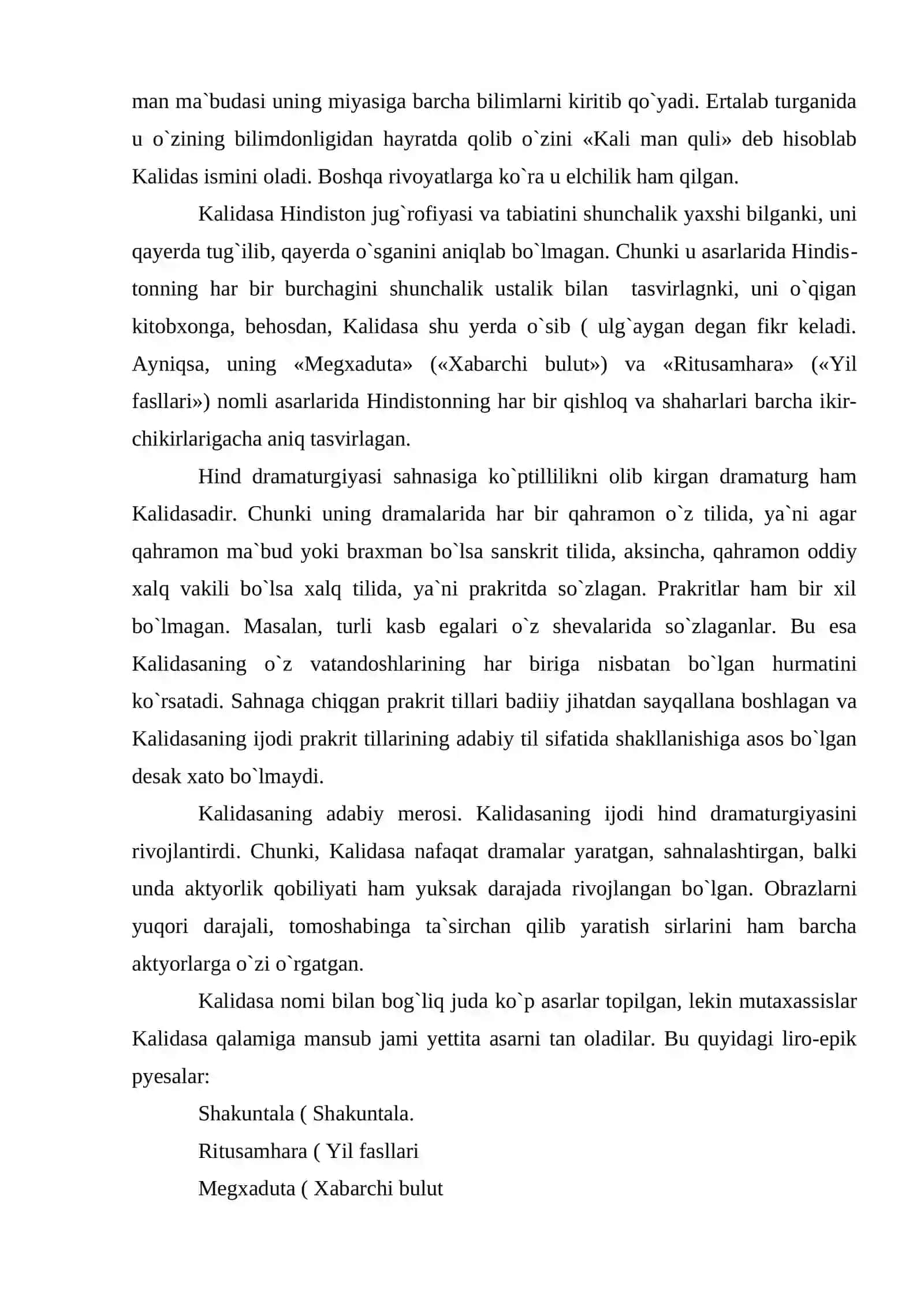 [Dramaturg Kalidasa] 4