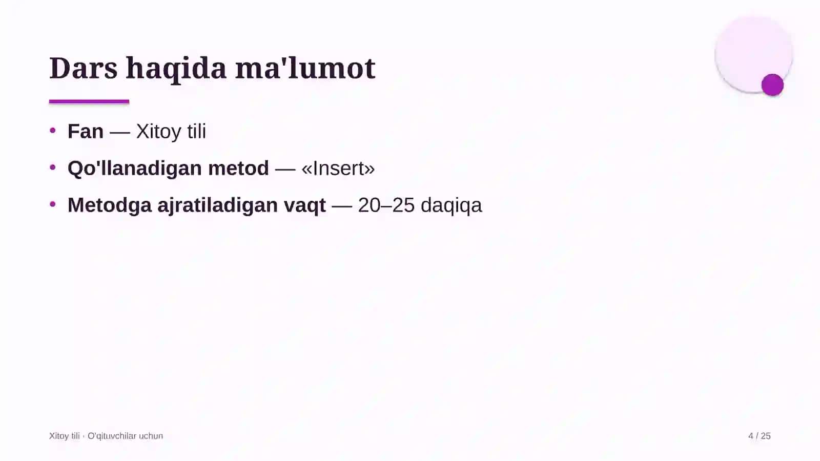 xitoy tili darslarida insert metodidan foydalanish 3363 4