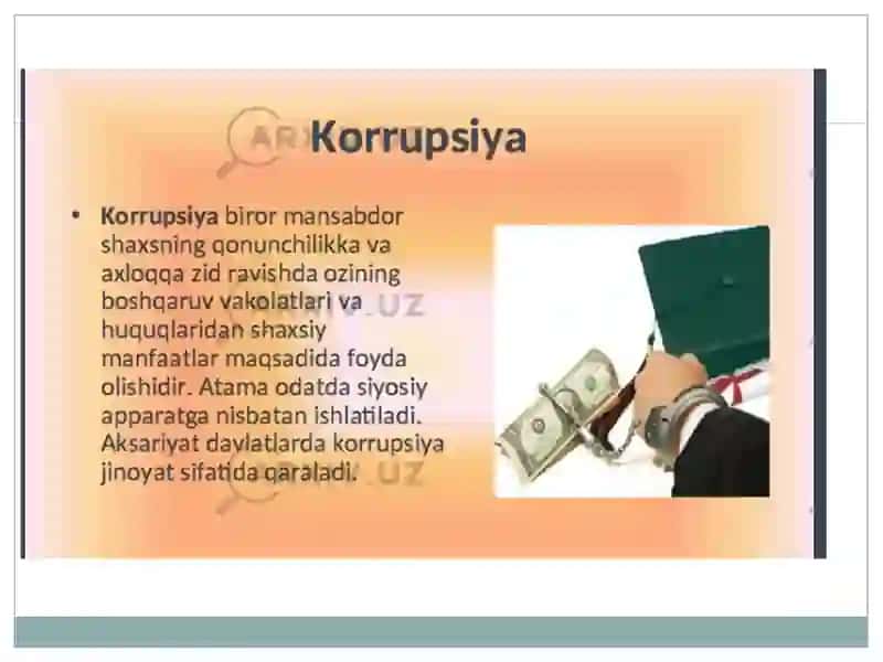 Korrupsiyaning Mohiyati, Oqibatlari va Unga Qarshi Kurash Mexanizmlari 4