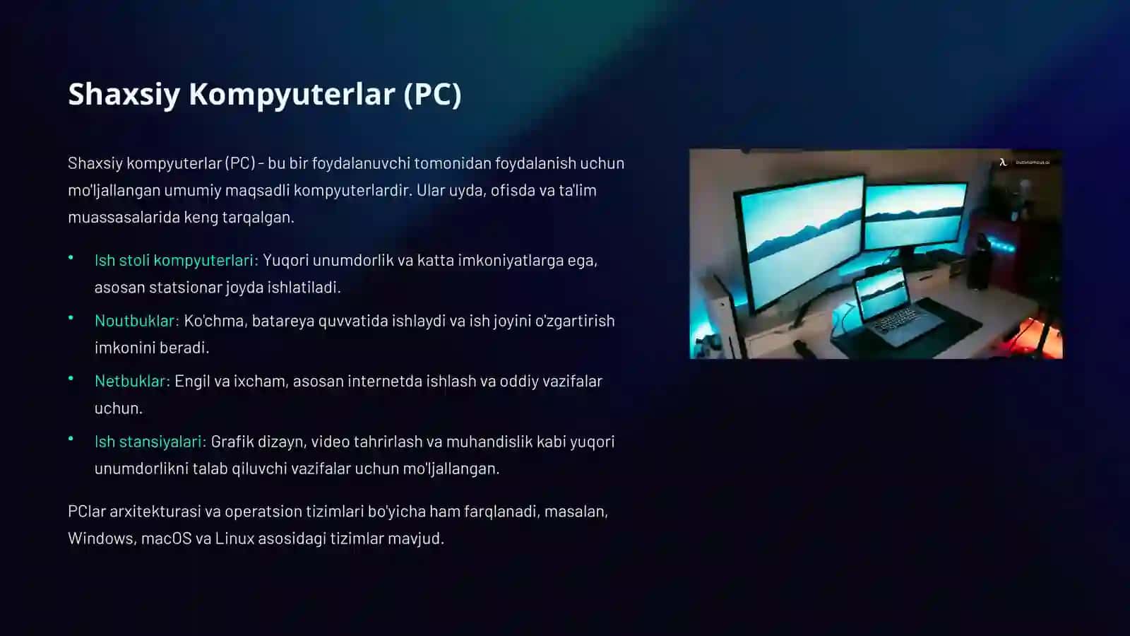 Kompyuter Turlari va Texnologik Innovatsiyalar 4