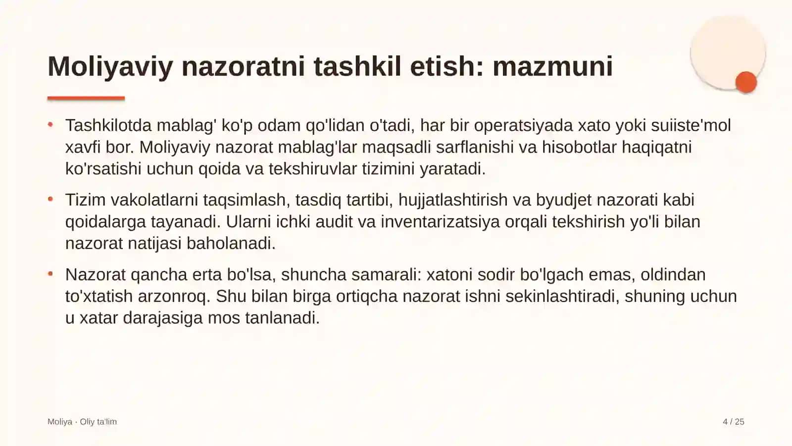Internet-nashrlarda moliyaviy nazoratni tashkil etish 4