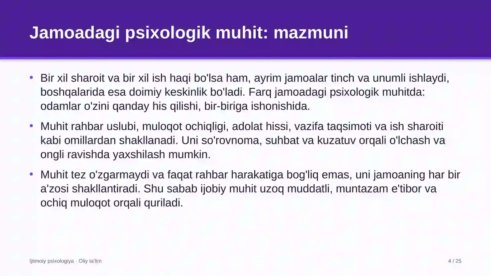 favqulodda vaziyatlar xizmatida jamoadagi psixologik muhit 9690 4