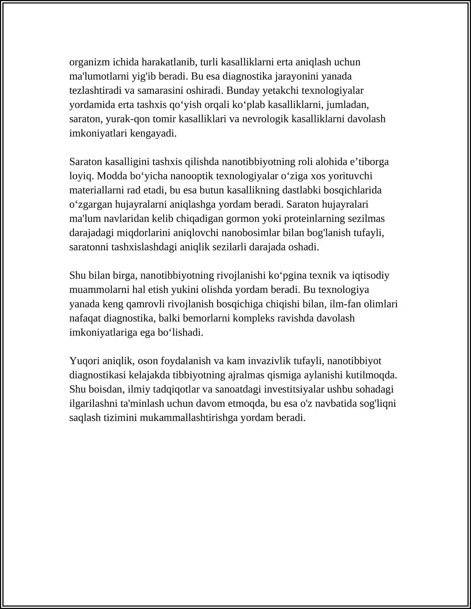 NANOTEXNOLOGIYALARNING TIBBIYOTDA QÒLLANILISHI 4