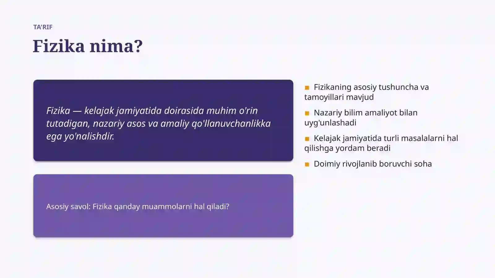 Fizika Global tendensiyalari 4