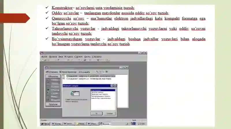 MS Access da So‘rovlarni Yaratish 4