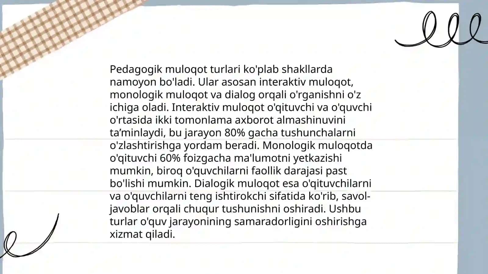 Pedagogik faoliyatda muloqot 4