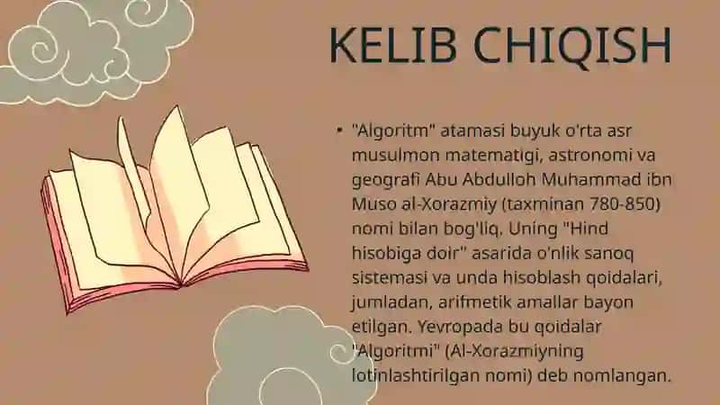 ALGORITM TUSHUNCHASI 4