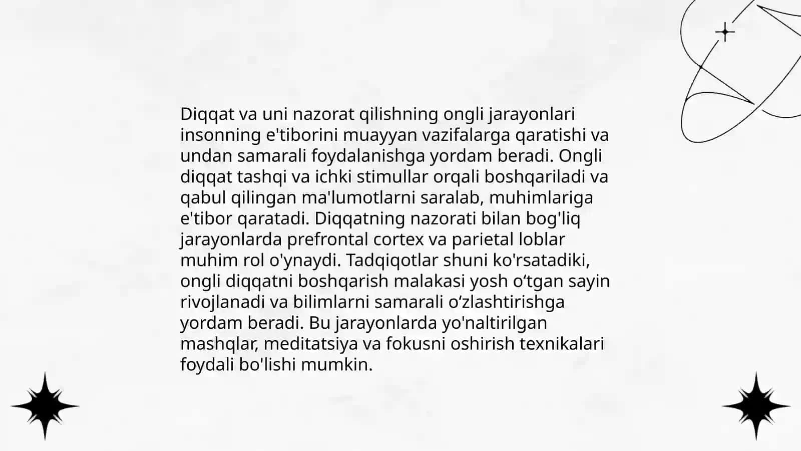 Diqqatning psixik òrni haqidagi bahslar va uning tabiati 4