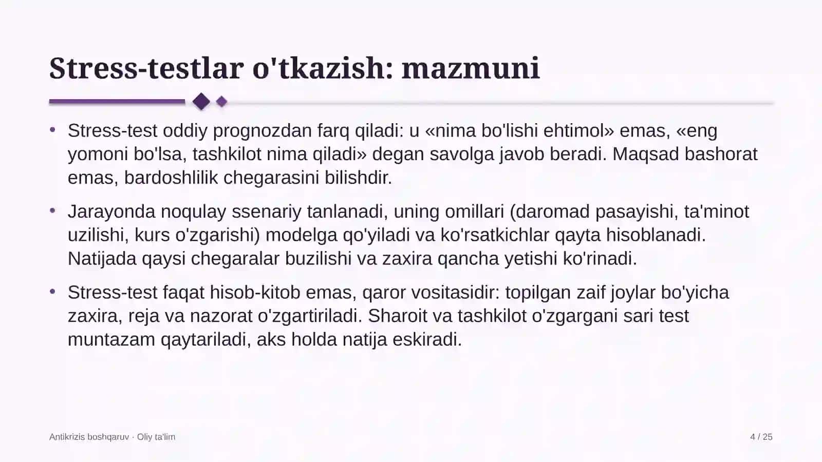 Chegara qo'shinlarida stress-testlar o'tkazish 4