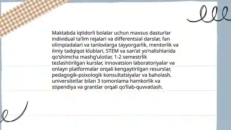 Pardaboyev Xusanning Kreativ Pedagogika fanidan bajargan slayd 4