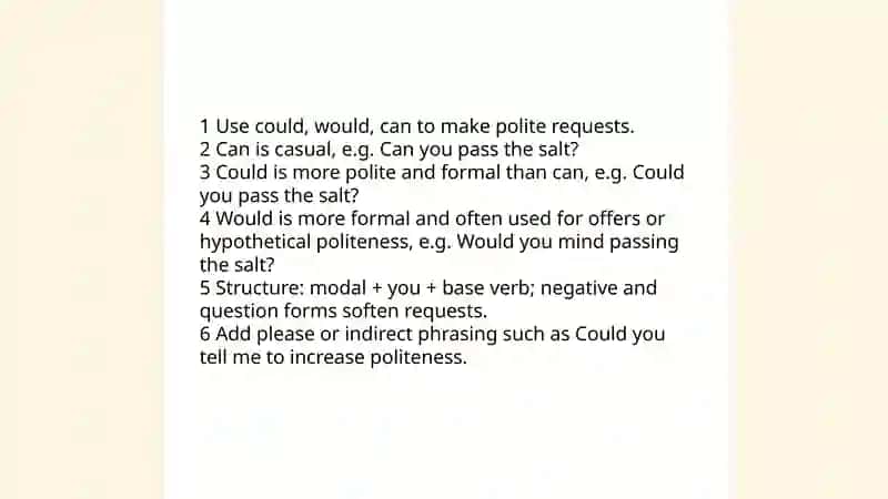 Polite request 4