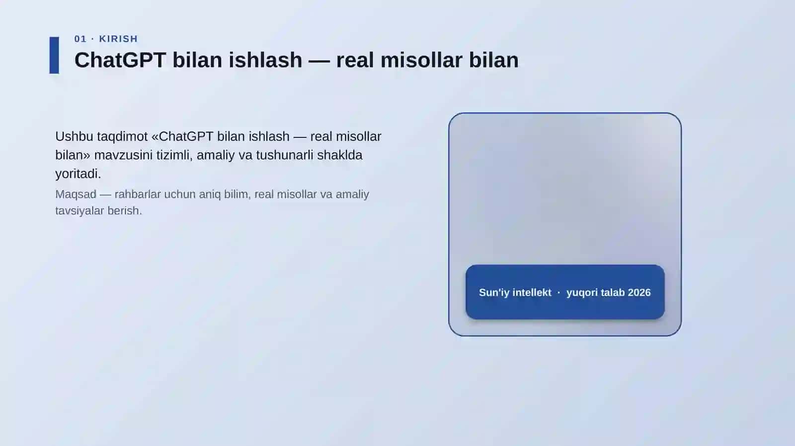 ChatGPT bilan ishlash — real misollar bilan 4
