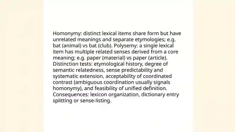 Polysemy, Synonymy, Antonymy 4
