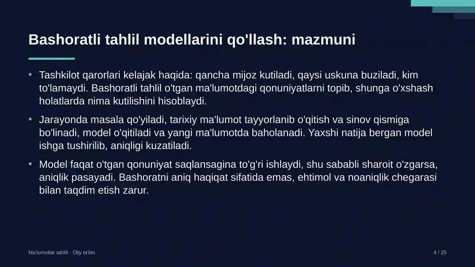 Gidrometeorologiya xizmatida bashoratli tahlil modellarini qo'llash 4