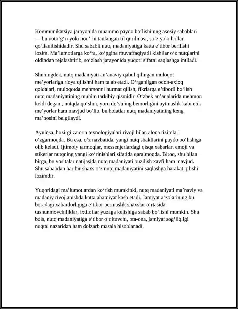 TARBIYACHI NUTQ MADANIYATI 4