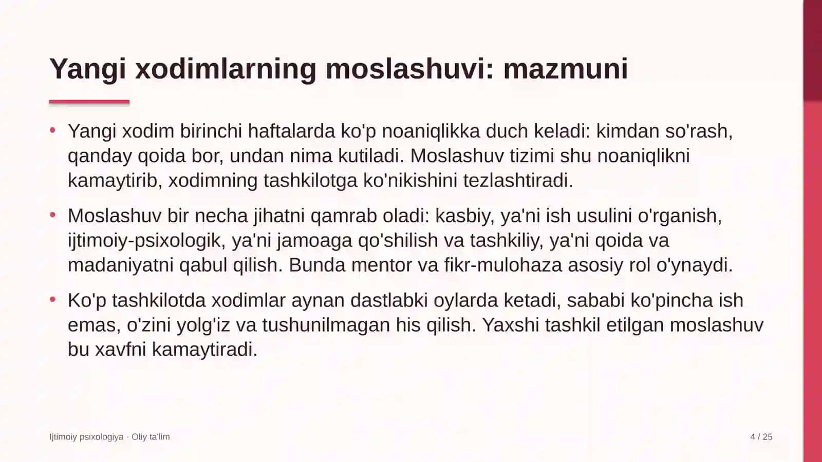 Kitob nashr etishda yangi xodimlarning ijtimoiy-psixologik moslashuvi 4