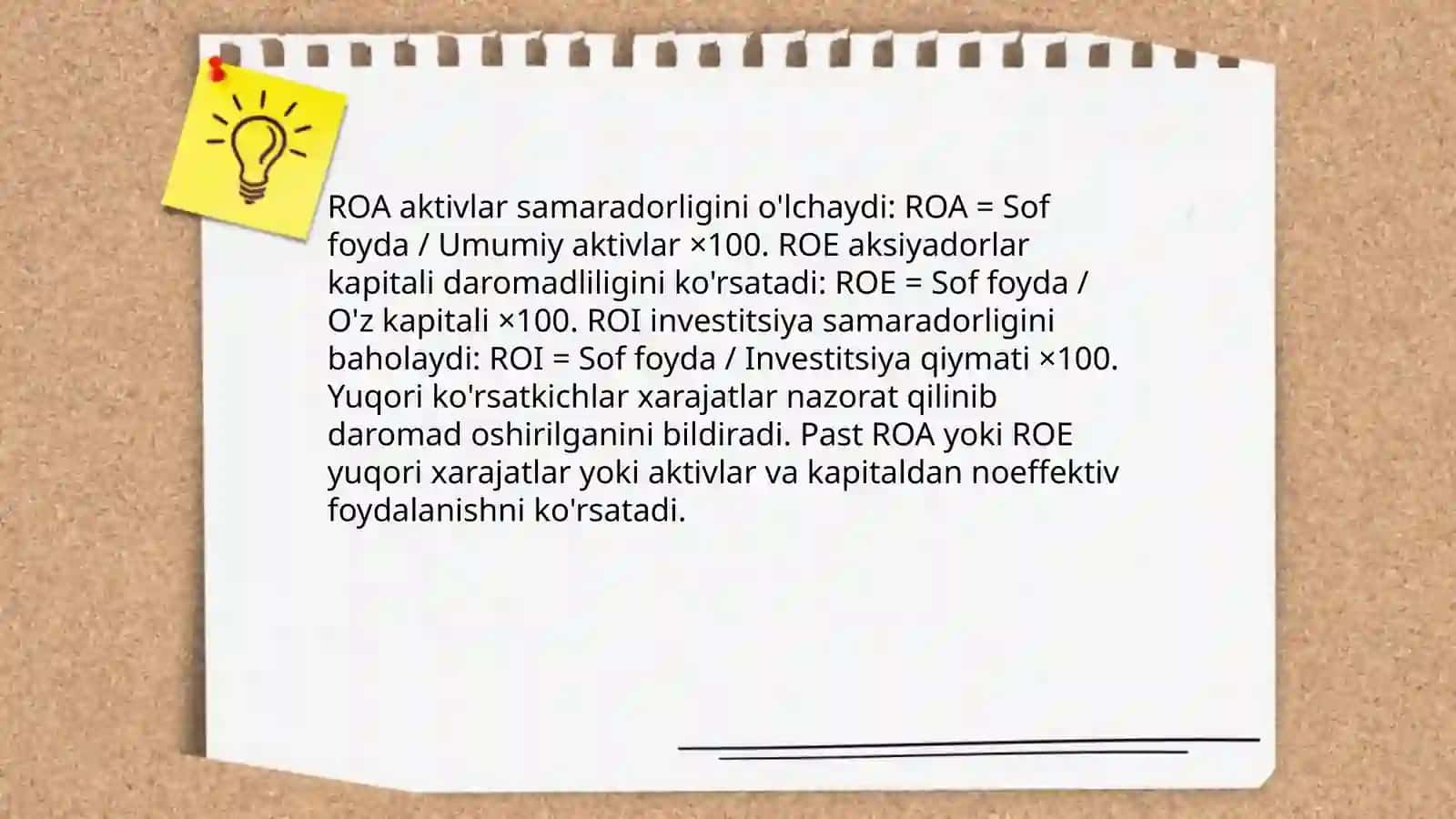 Rentabellik tushunchasi va xarajat-foyda munosabati 4