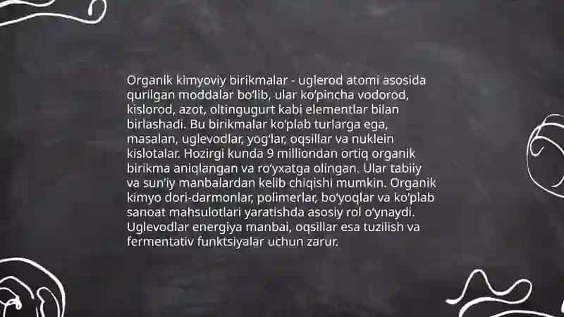 Organik dori vositalar 4