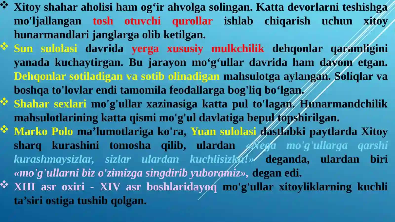 XI-XV asrlarda Xitoy 4